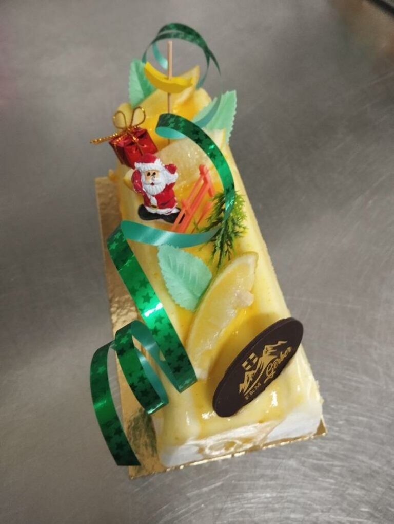 buche bavaroise coco, citron, yozo Boulangerie Gerber