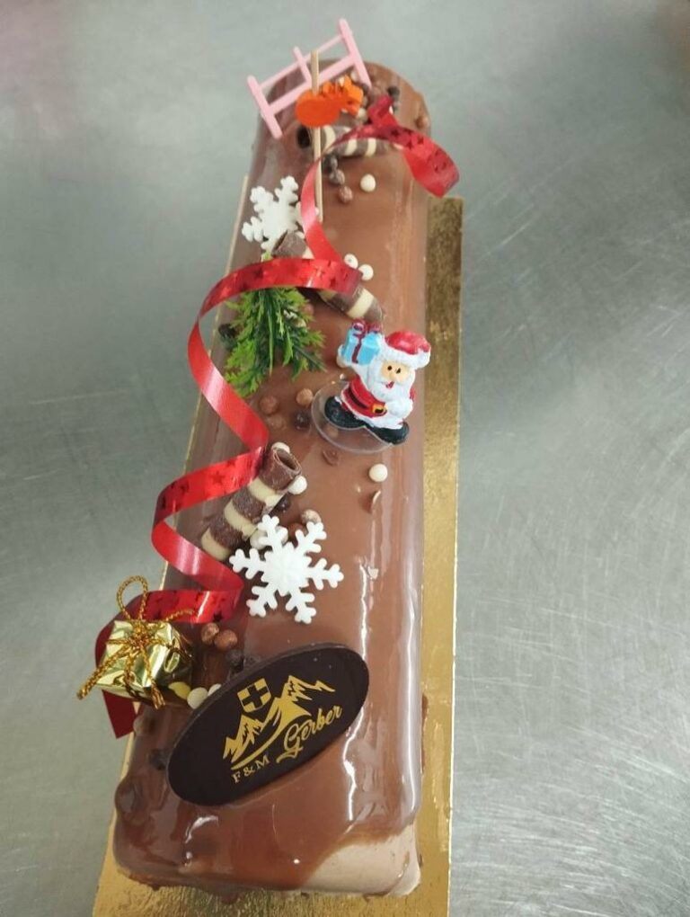 buche bavaroise 3 chocolats Boulangerie Gerber